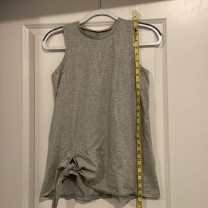 NWOT | Gray Cotton Tank w/Tie | Size M